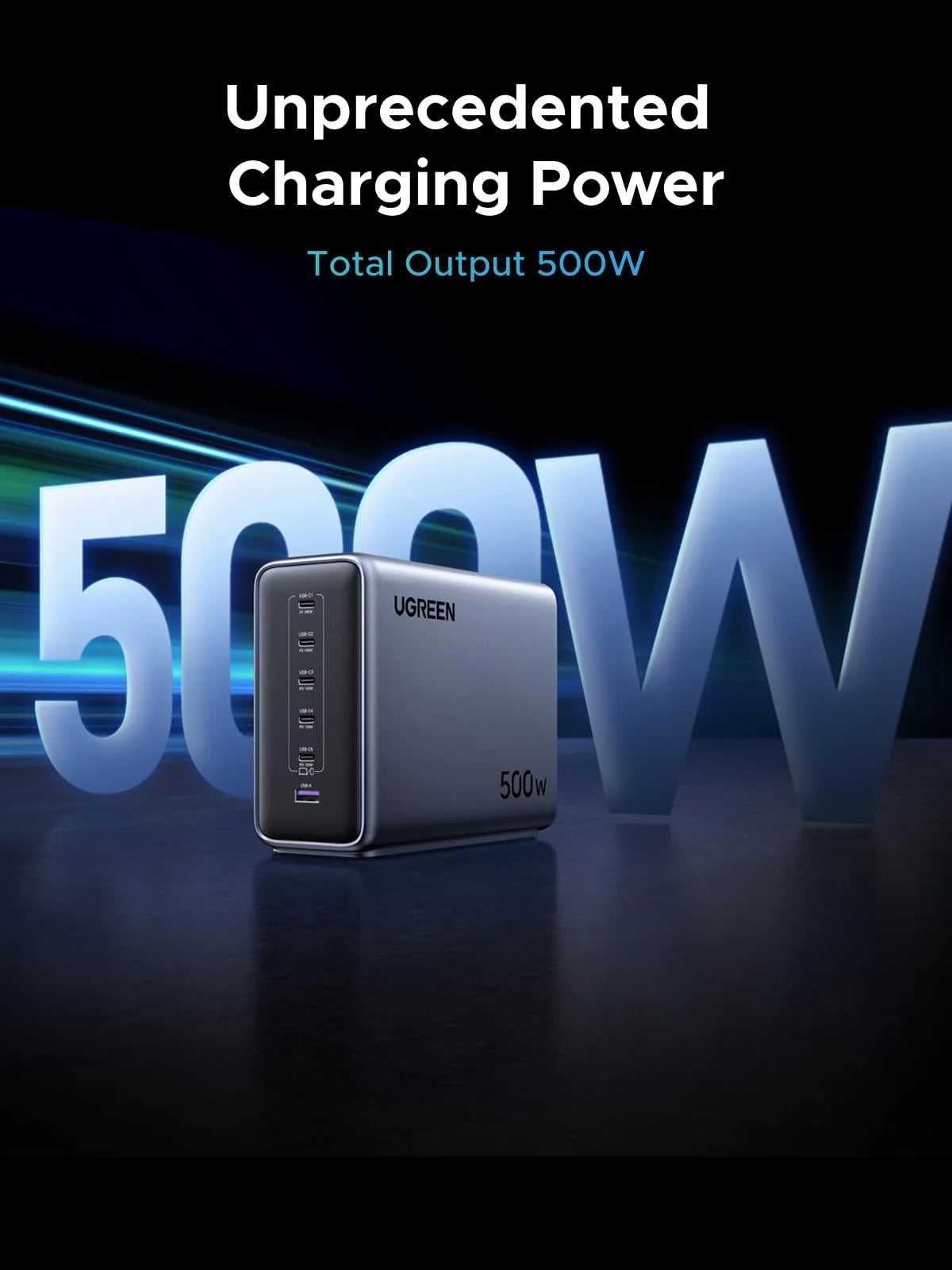 UGREEN 500W Desktop Charger + 240W USB-C Cable