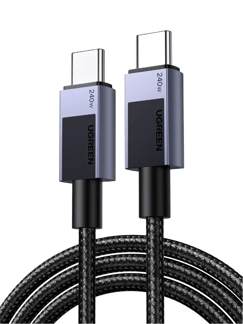 UGREEN USB C to USB C Cable, 240W USB C Cable Fast Charging, USB C Charger Cable Type C Cord Compatible with MacBook Pro/Air, iPhone 16/16 Pro/16 Pro Max/15, Galaxy S24/S23, iPad Pro/Air/Mini 6, 6.6FT